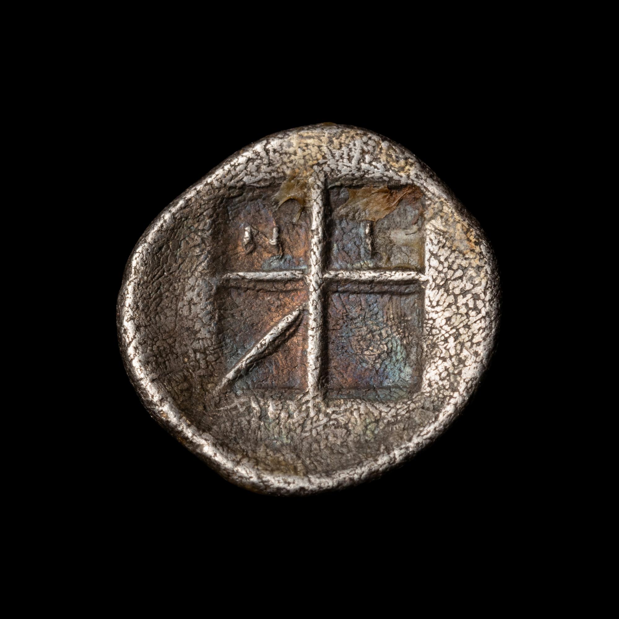 [ANCIENTS] SARONIC ISLANDS. Aegina (c. 4th Century BC). Ar Obol. (0.8 g, 10mm)