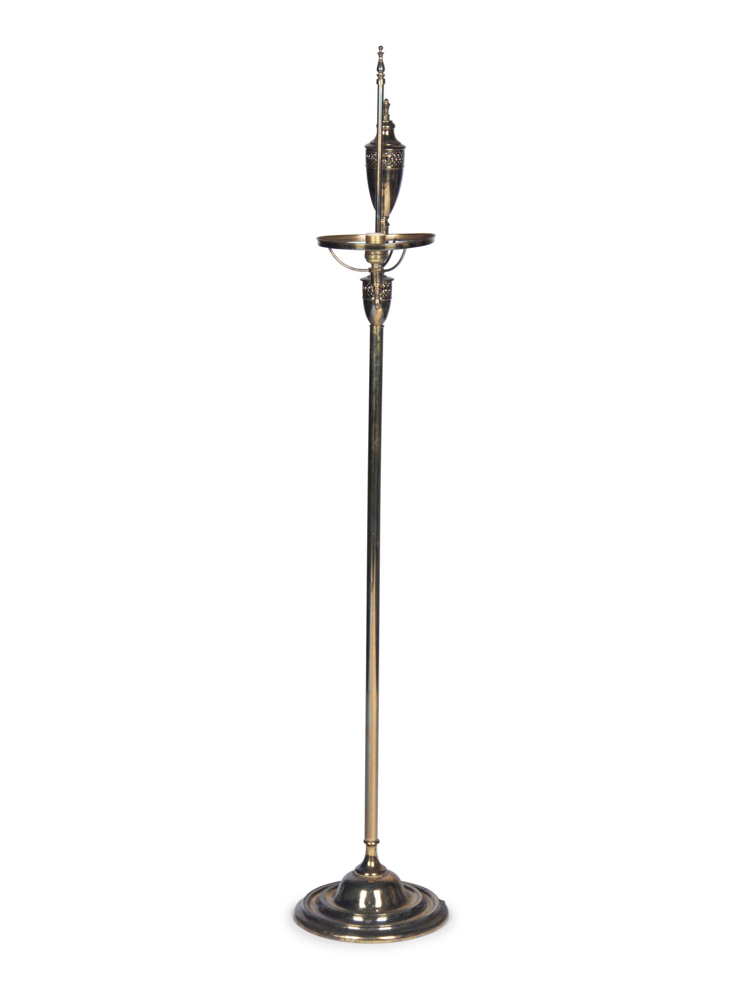A Metal Floor Lamp