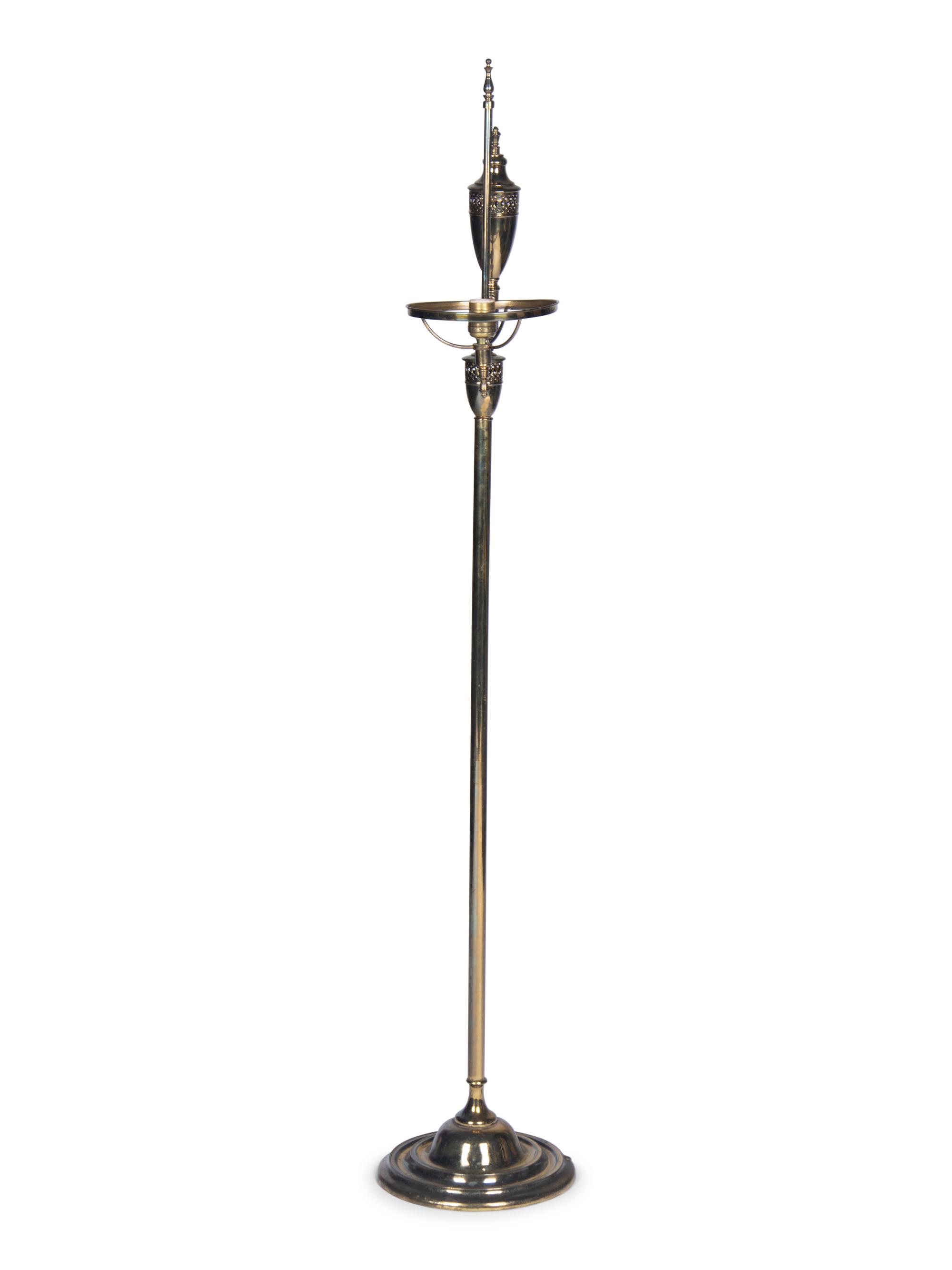 A Metal Floor Lamp