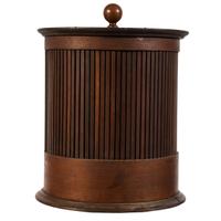 A Merrick's Six Cord Cylindrical Spool Cabinet
