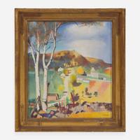 Lee Gatch (American, 1902-1968) Pastoral Landscape (Bucks County)