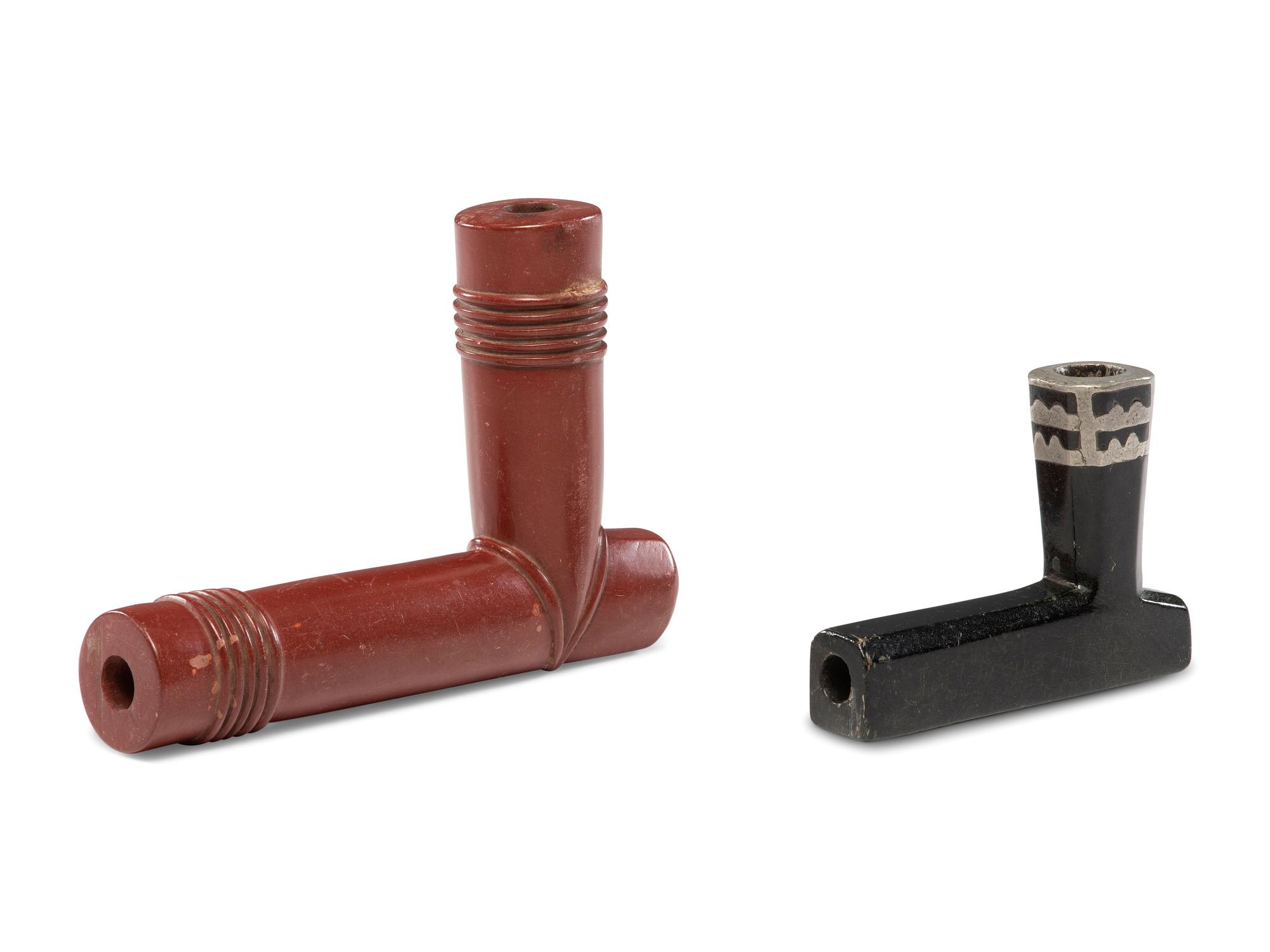 Catlinite and Steatite Pipe Bowls