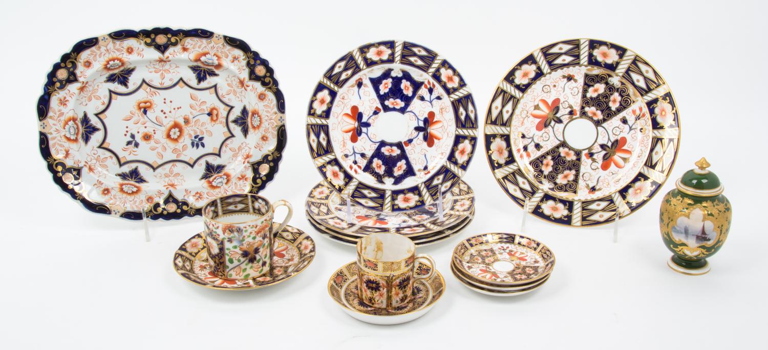 A Collection of Royal Crown Derby Porcelain Articles Diameter of first 8 1/2 inches. — 20TH CENTURY