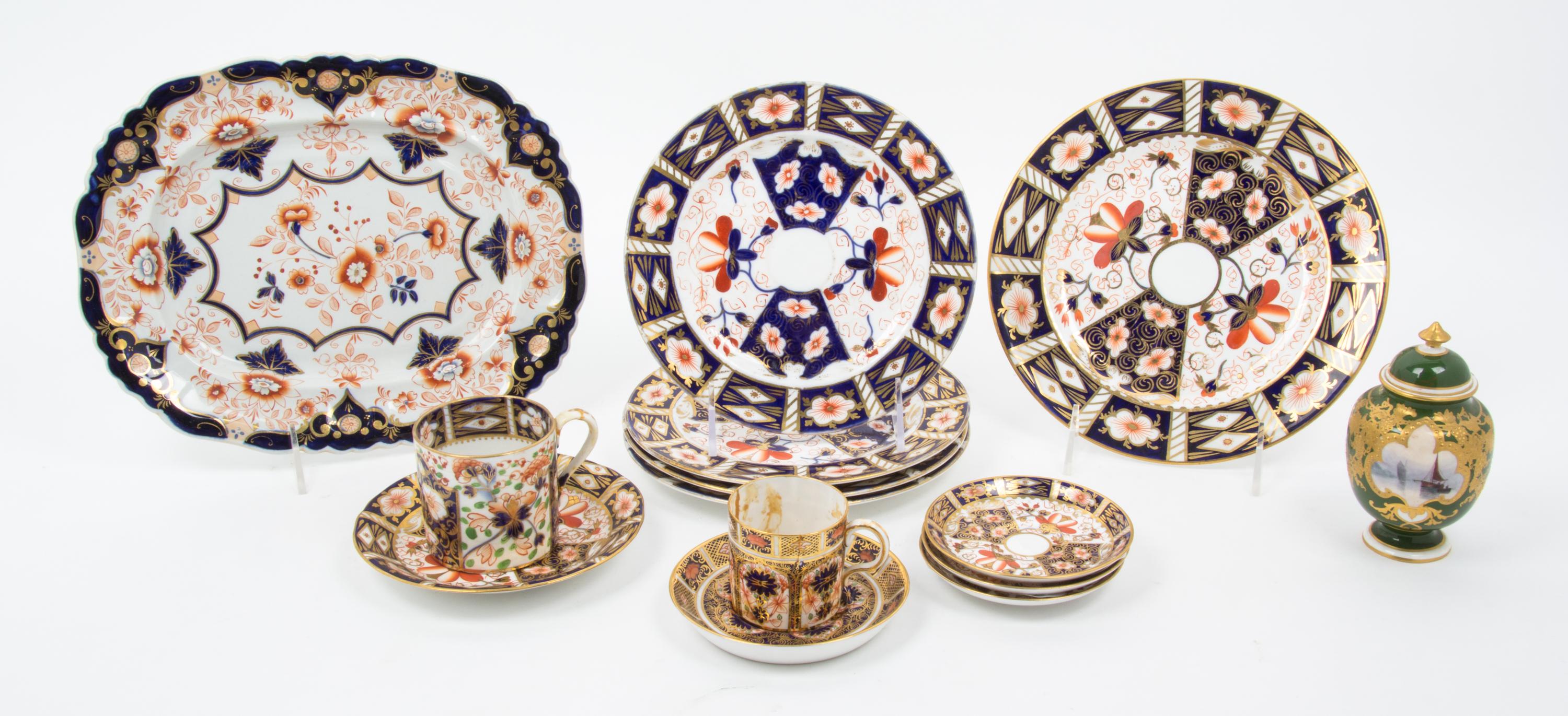 A Collection of Royal Crown Derby Porcelain Articles Diameter of first 8 1/2 inches. — 20TH CENTURY