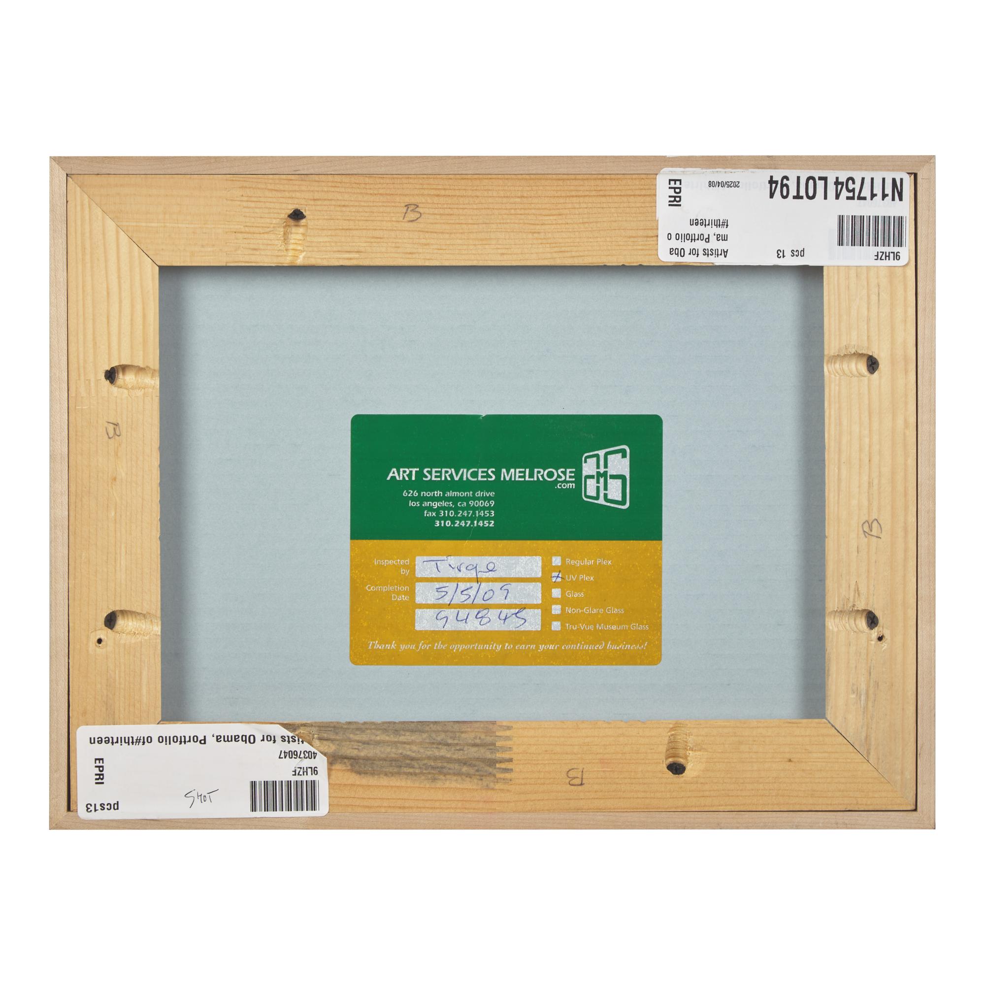 Jasper Johns (American, b. 1930) — Untitled, from Artists for Obama , 2008