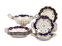 An English Porcelain Dessert Service