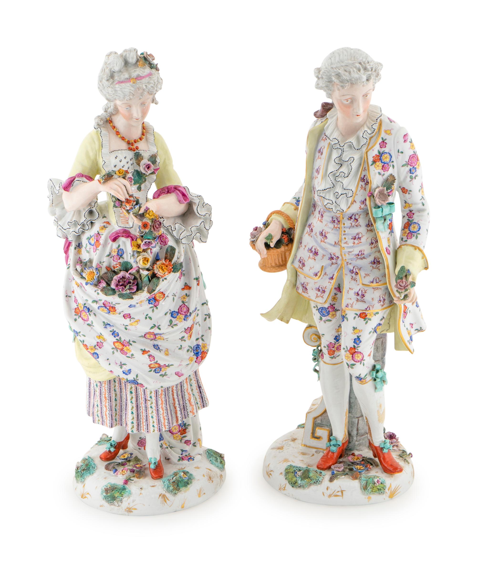 A Pair of German Porcelain Figures — 19TH CENTURY