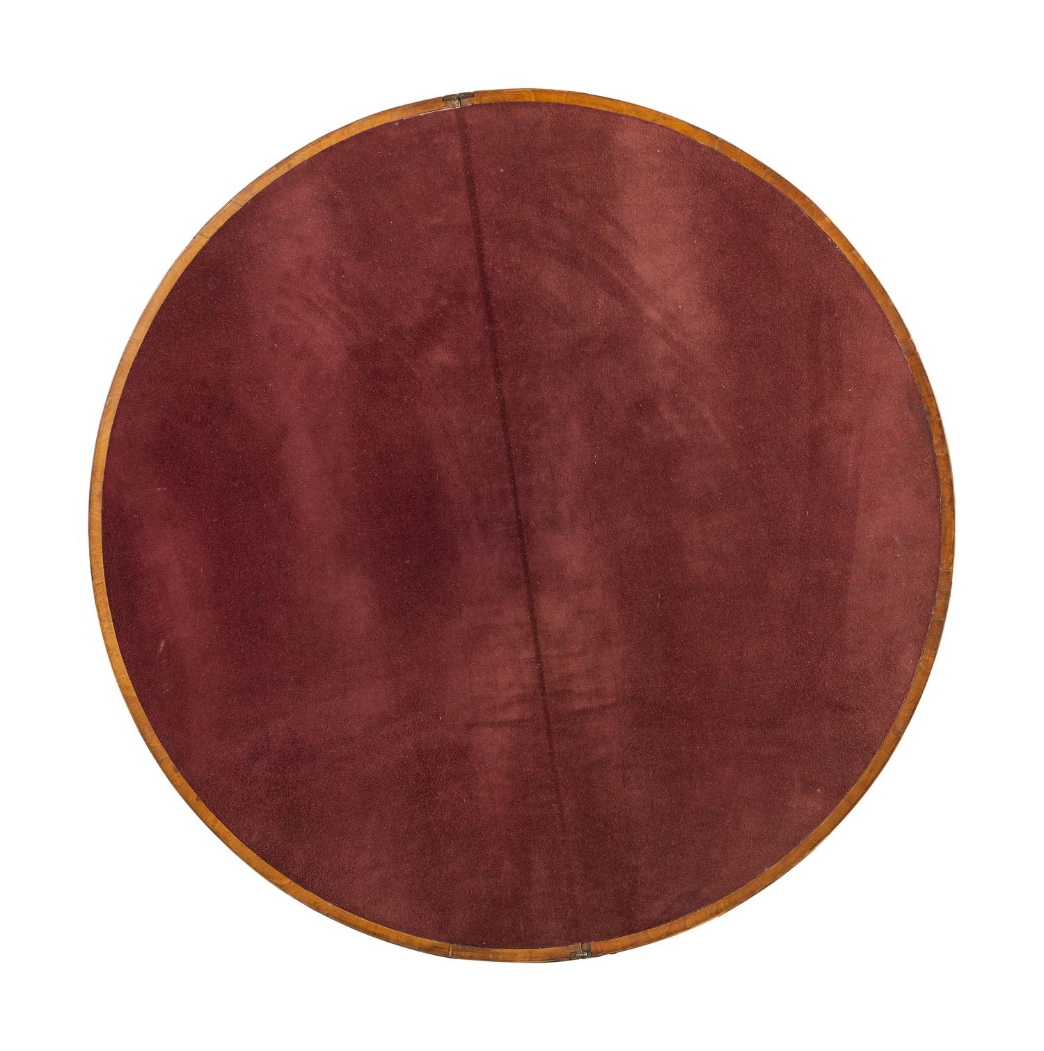 A George III Elmwood Flip-Top Game Table