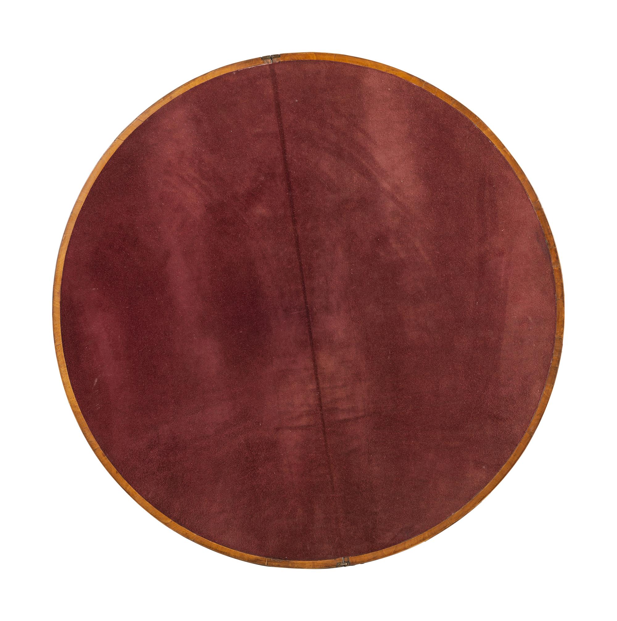 A George III Elmwood Flip-Top Game Table