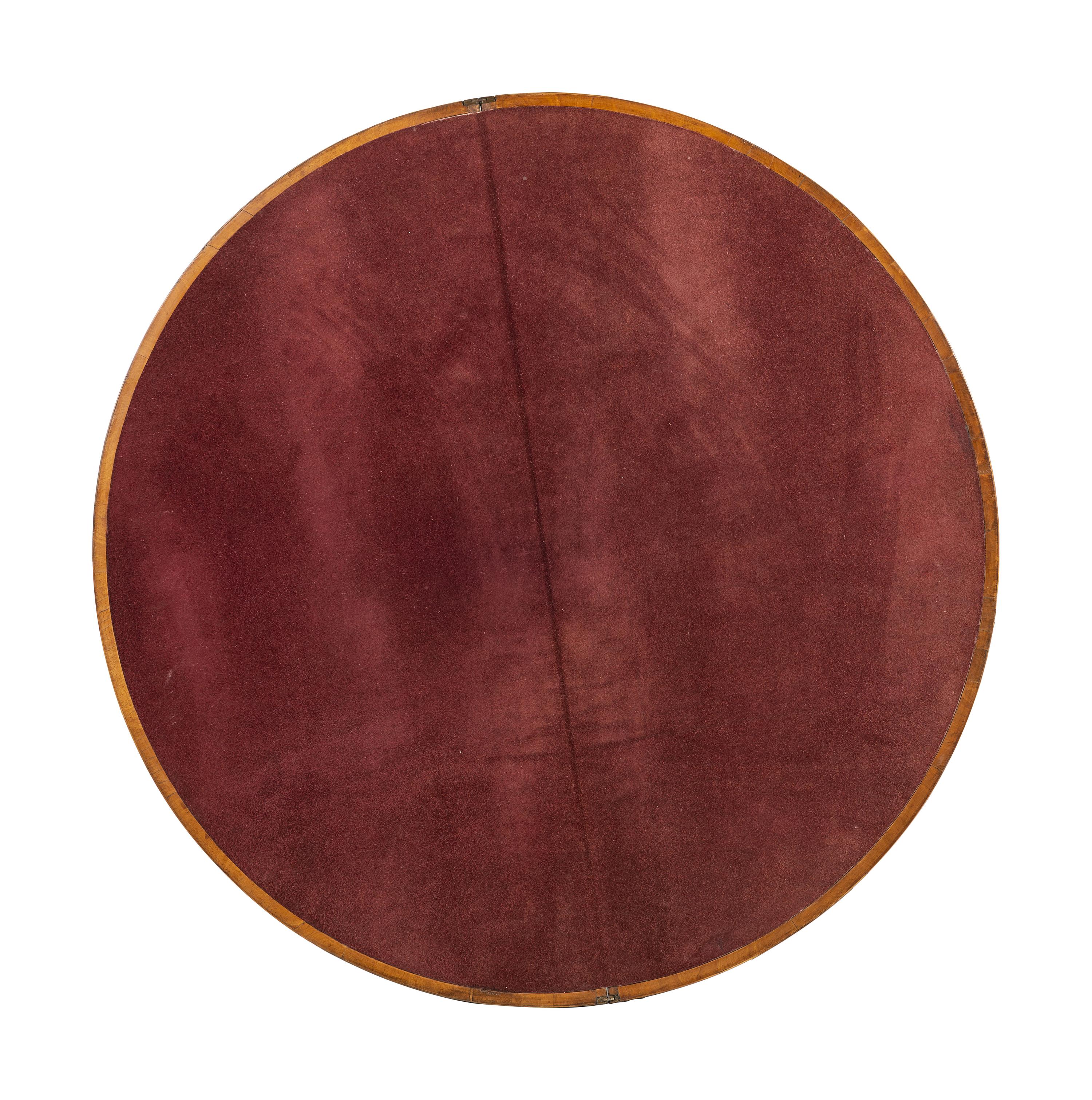 A George III Elmwood Flip-Top Game Table