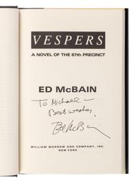 HUNTER, Evan (“Ed McBain”) (1926-2005). A group of 23 works by Hunter from the 87th Precinct Novels series, MOST FIRST EDITIONS, MANY SIGNED, comprising: