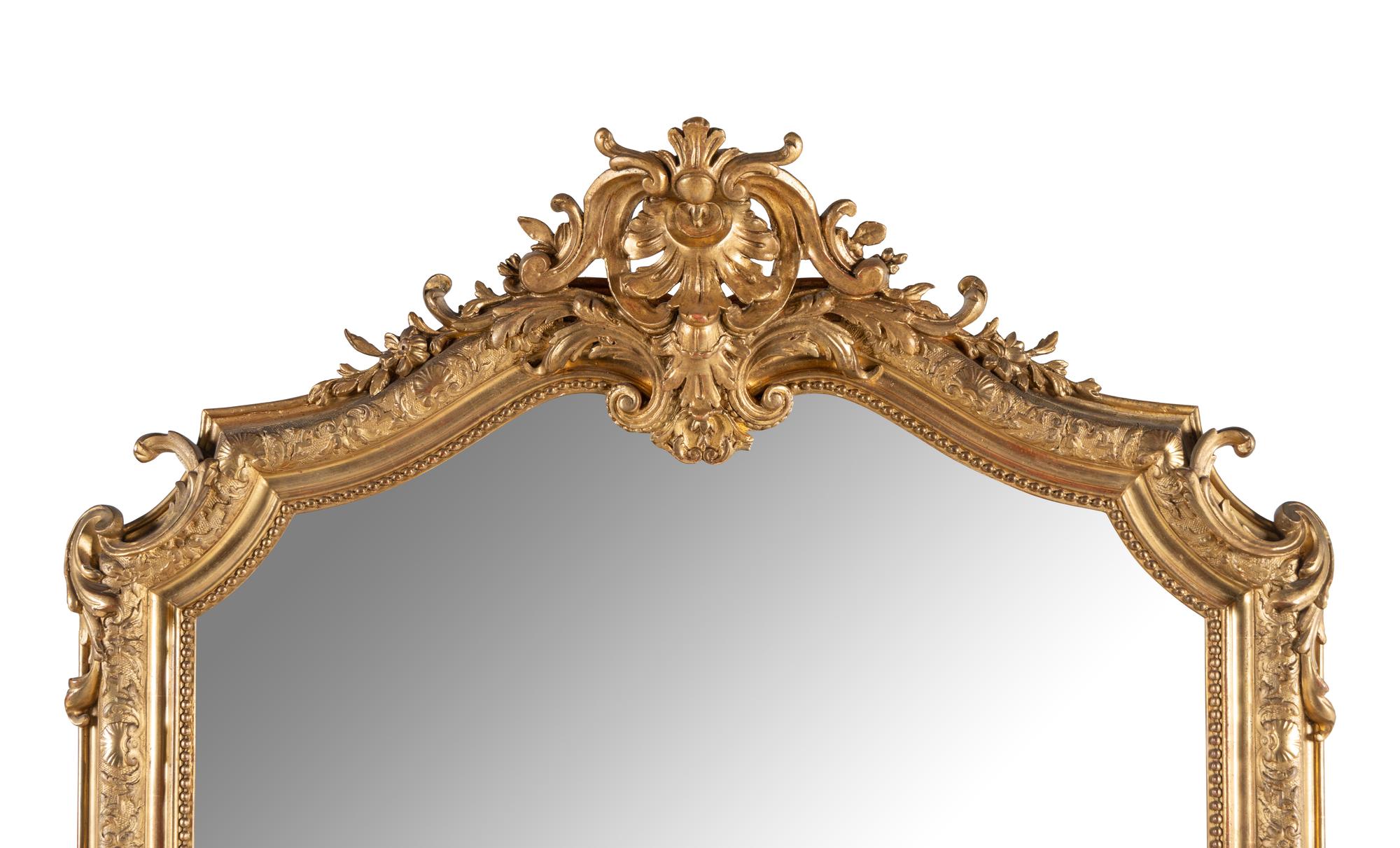 A Régence Style Giltwood Mirror