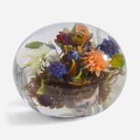 Paul Stankard (American, b. 1943) Large Botanical Paperweight, USA, 2005
