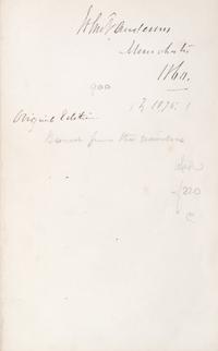 DICKENS, CHARLES. Two first eds. in book form. Little Dorrit. London, 1857. 2 vols. Bleak House. London, 1853.