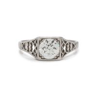 PLATINUM AND DIAMOND RING
