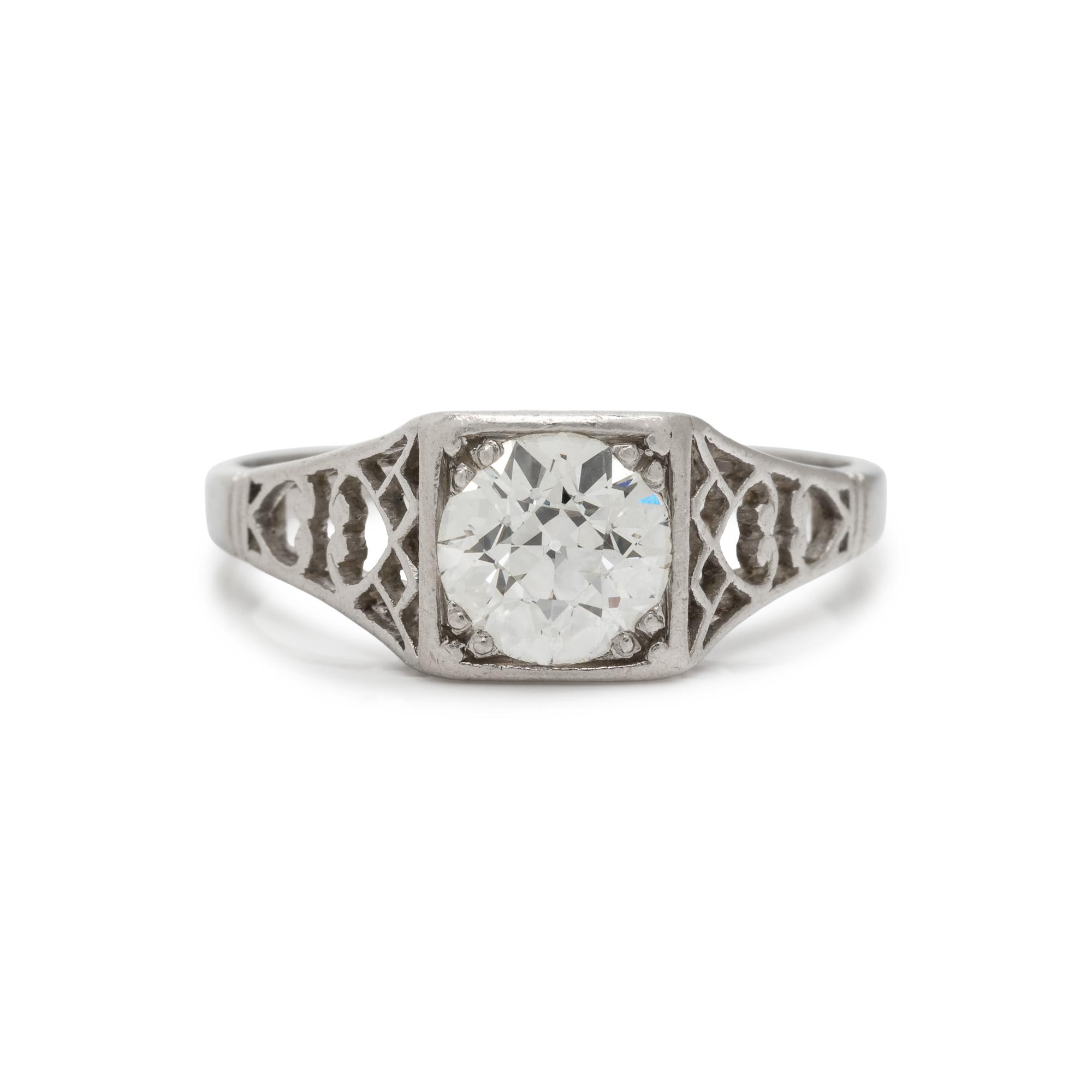 PLATINUM AND DIAMOND RING