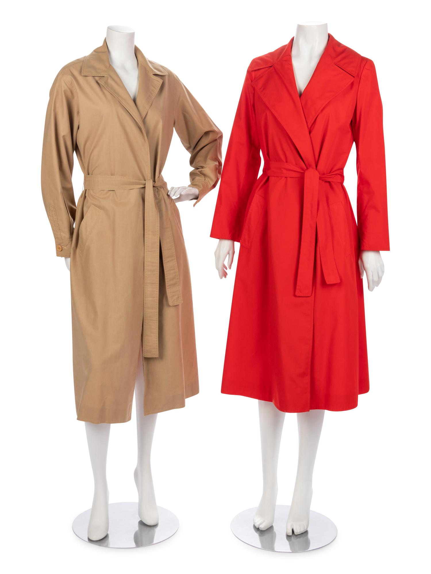 Four Halston Long Jackets, 1970-1980s