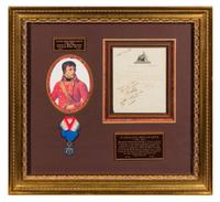 NAPOLEON I (1769-1821). Letter signed ("Bonaparte"), to his Minister of War, Louis-Alexandre Berthier. "9 Florial An X" [29 April 1802]