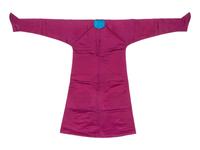 A Magenta Silk Damask Robe