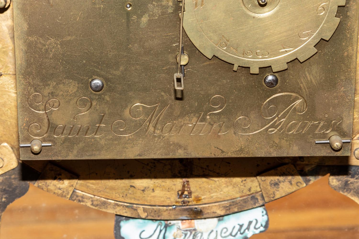 A Louis XV Gilt Bronze Mounted Boulle Marquetry Bracket Clock