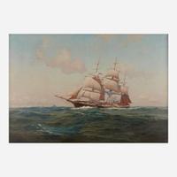 Warren W. Sheppard (American, 1858–1937) Clipper Ship 'Flying Cloud'