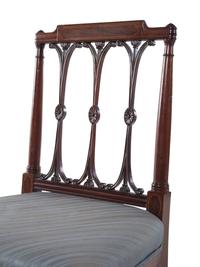 A Pair of Federal Inlaid Mahogany Side Chairs