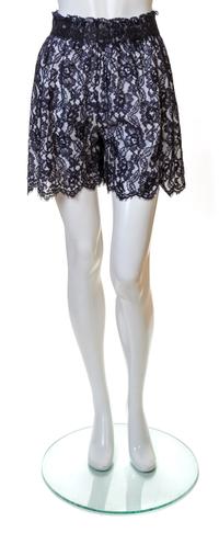 Chanel Navy Lace Shorts, 2000s Size label: 36