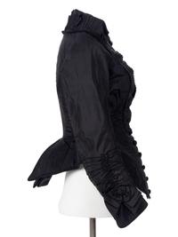 Two Silk Taffeta Evening Bodices, 1880s