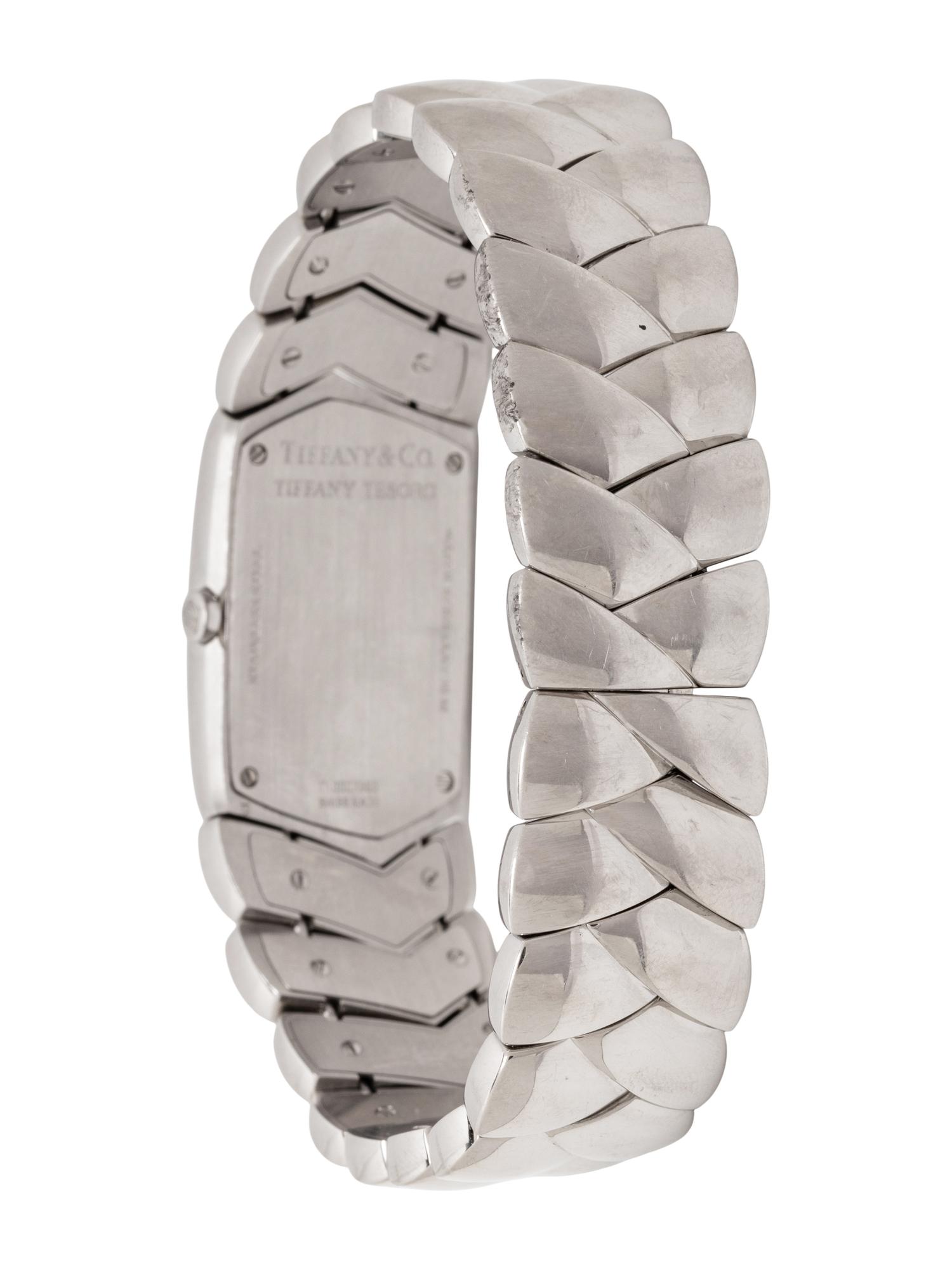 TIFFANY & CO., STAINLESS STEEL 'TESORO' WATCH