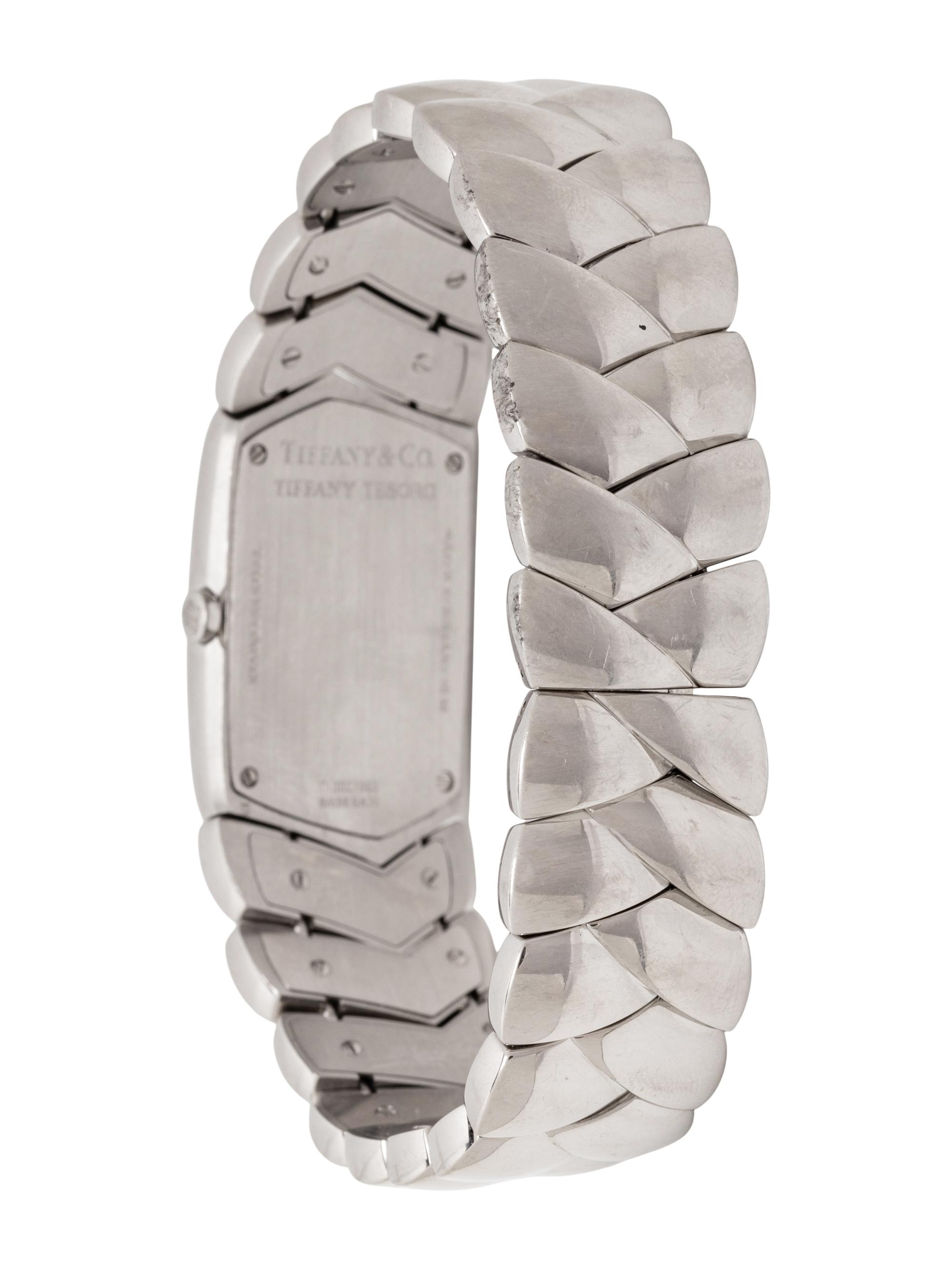 TIFFANY & CO., STAINLESS STEEL 'TESORO' WATCH