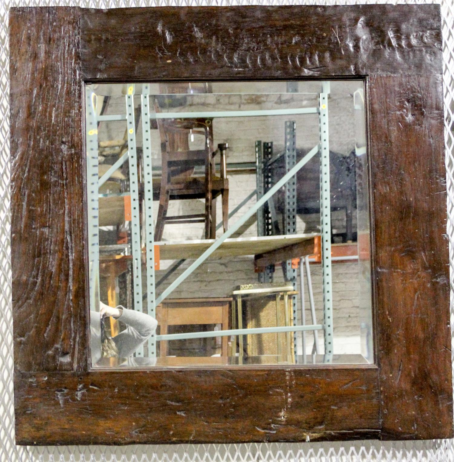 A Rustic Style Mirror Height 39 1/2 inches. — 20TH CENTURY