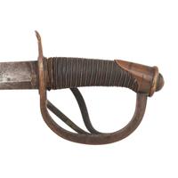 Imported S&K Model 1840 Heavy Cavalry Saber with Old Copper Tag Identifying it to Lt. J.G. Fonda with Mexican War and Civil War Service