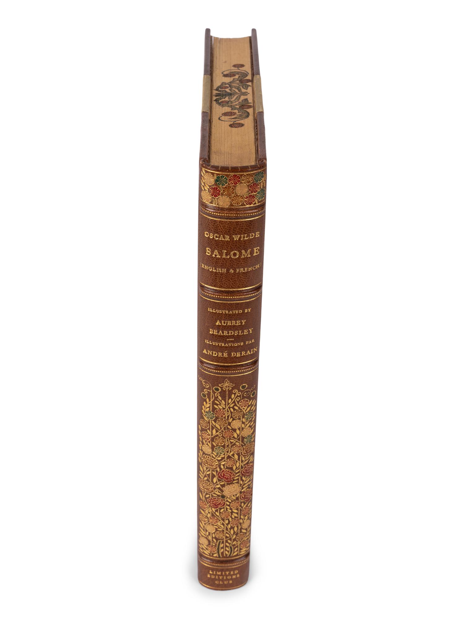 [BINDING -- LEONARD MOUNTENEY]. WILDE, Oscar (1854-1900). Salome . Aubrey Beardsley, illustrator. London: for members of the Limited Editions Club, 1938. -- WILDE. Salome . André Derain, illustrator. Paris: for members of the Limited Editions Club, 1938.