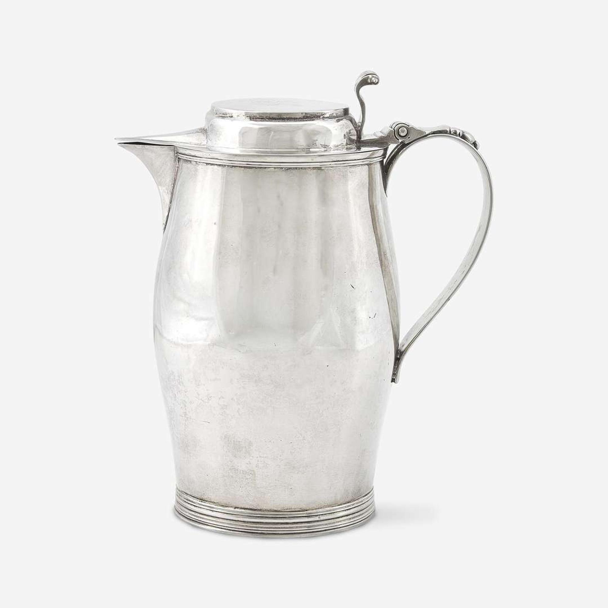 A silver covered pitcher William Van Beuren (1767-1832), New York, NY and Newark, NJ, circa 1795