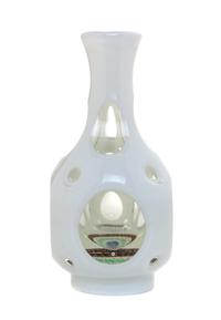 A White Overlay Glass Vase Height 6 3/4 inches. — 19TH/20TH CENTURY
