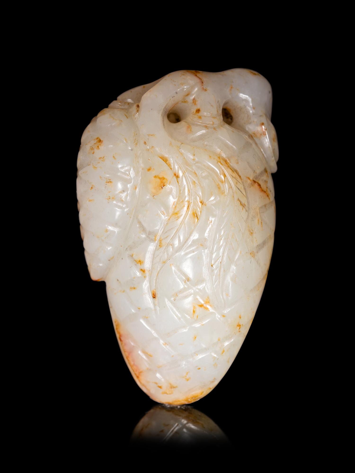 Five Chinese Carved Figures of Fruits