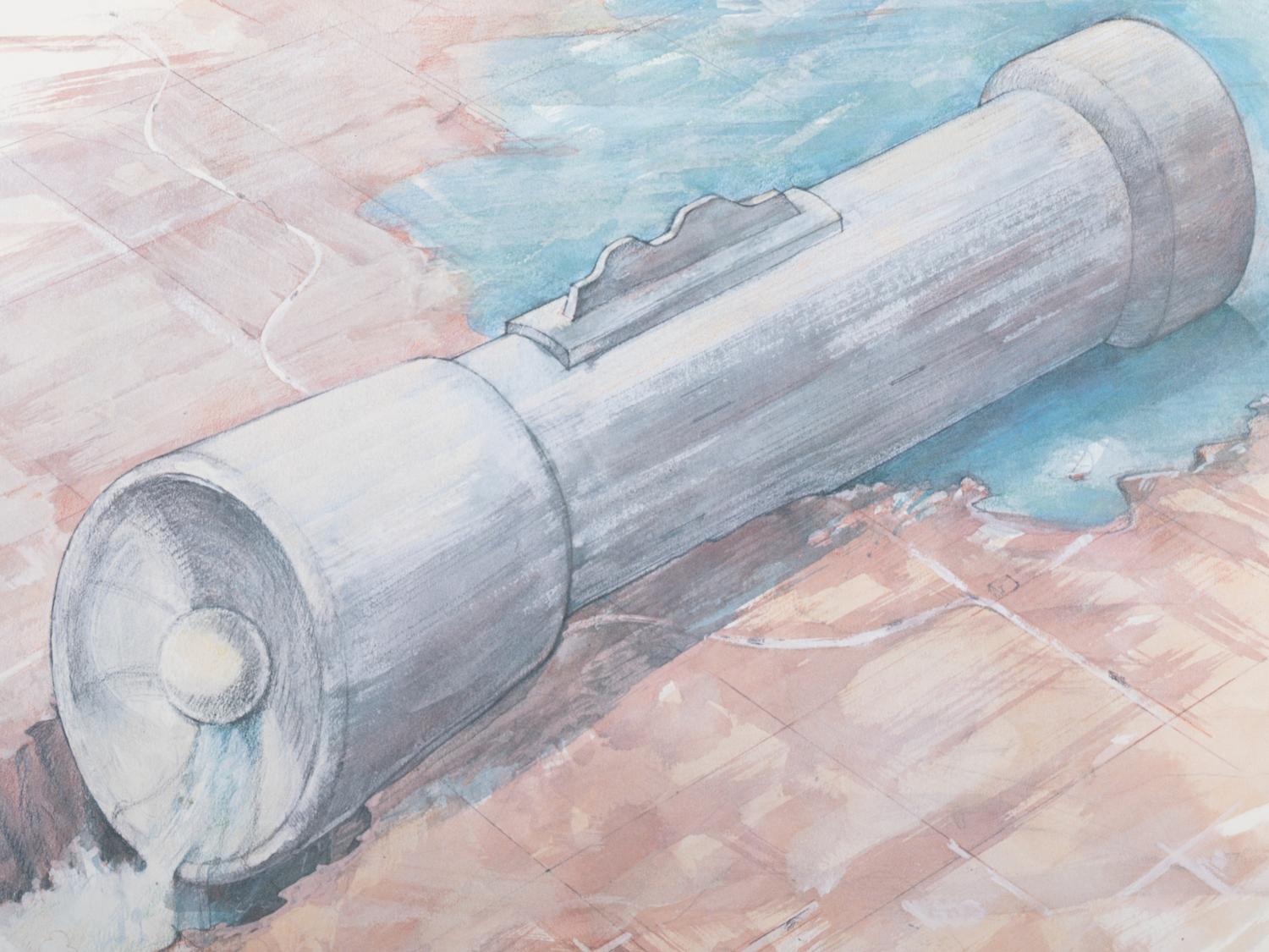 Colossal Flashlight in Place of the Hoover Dam
