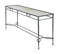 A Painted Steel Patio Furniture Suite