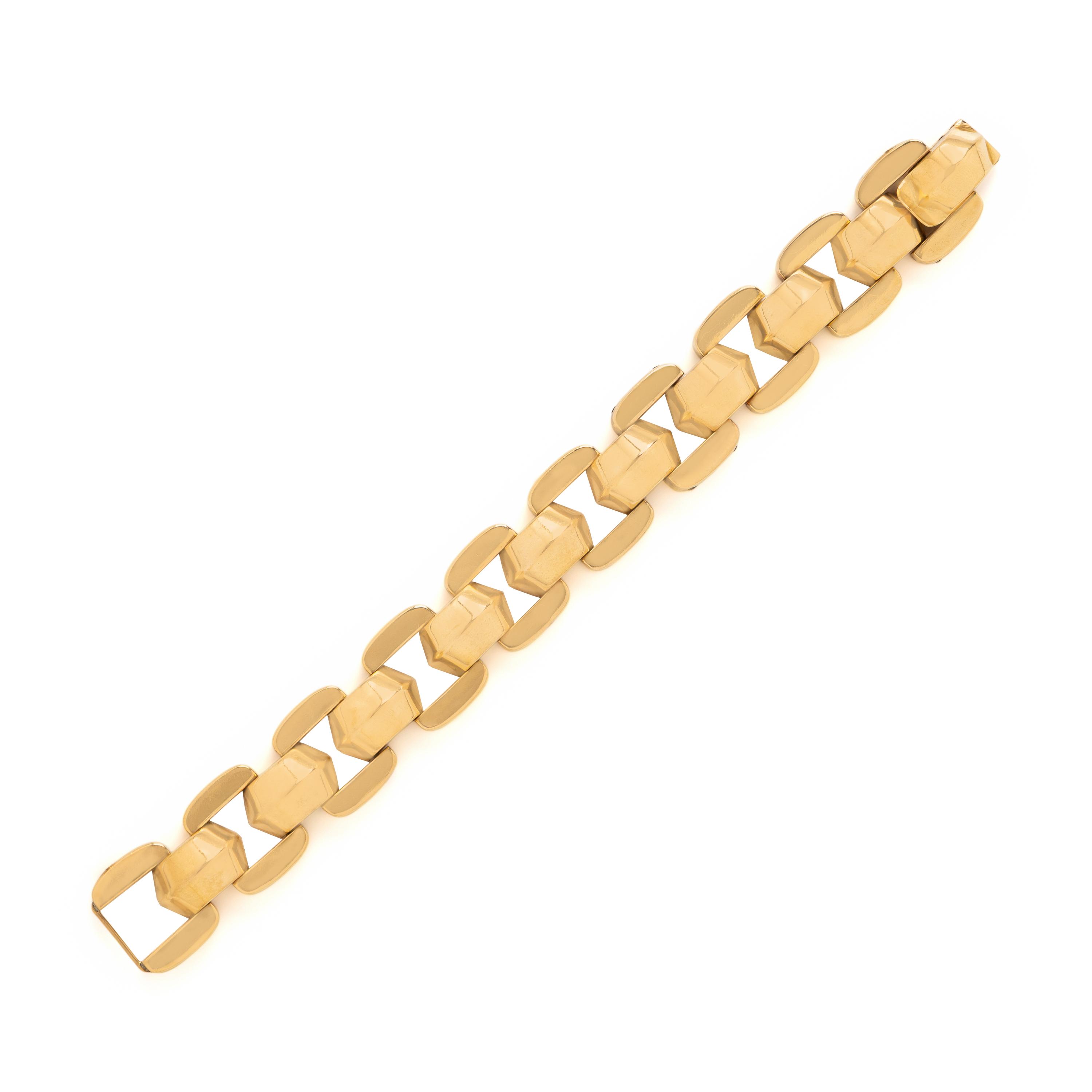 Yellow Gold Fancy Link Bracelet