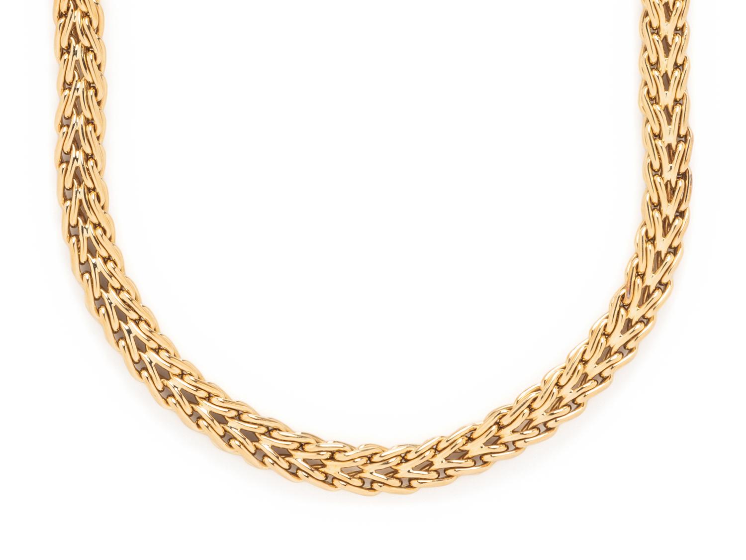 TIFFANY & CO., YELLOW GOLD NECKLACE