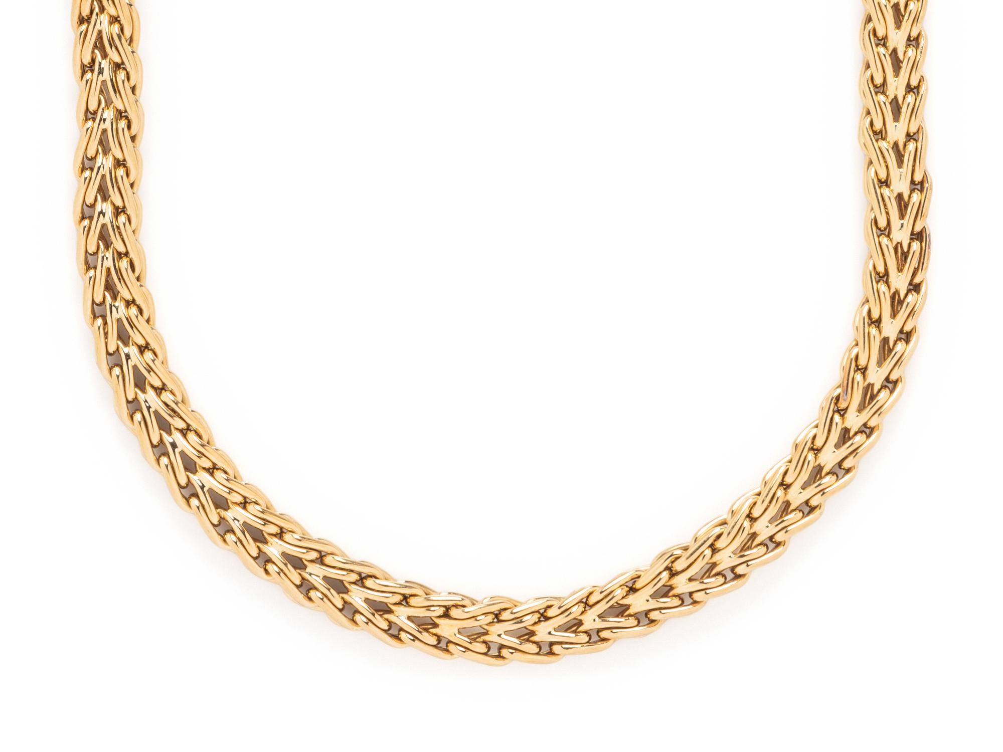 TIFFANY & CO., YELLOW GOLD NECKLACE