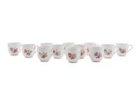 A Set of Twelve Berlin (K.P.M.) Porcelain Teacups