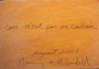 Ceci n'est Pas un Cadeau (This is Not a Gift) Carved Box, 2001