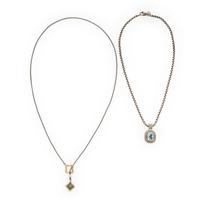 David Yurman, 'Albion' and 'Quatrefoil Lariat', Sterling Silver, Yellow Gold, and Multigem Necklaces