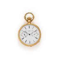 ALBERT H. POTTER & CO., YELLOW GOLD POCKET WATCH