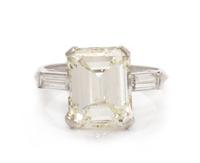 A Platinum and Diamond Ring, 3.50 dwts.