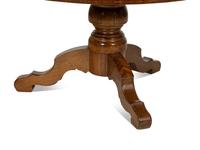 An Italian Walnut and Marquetry Tilt-Top Dining Table