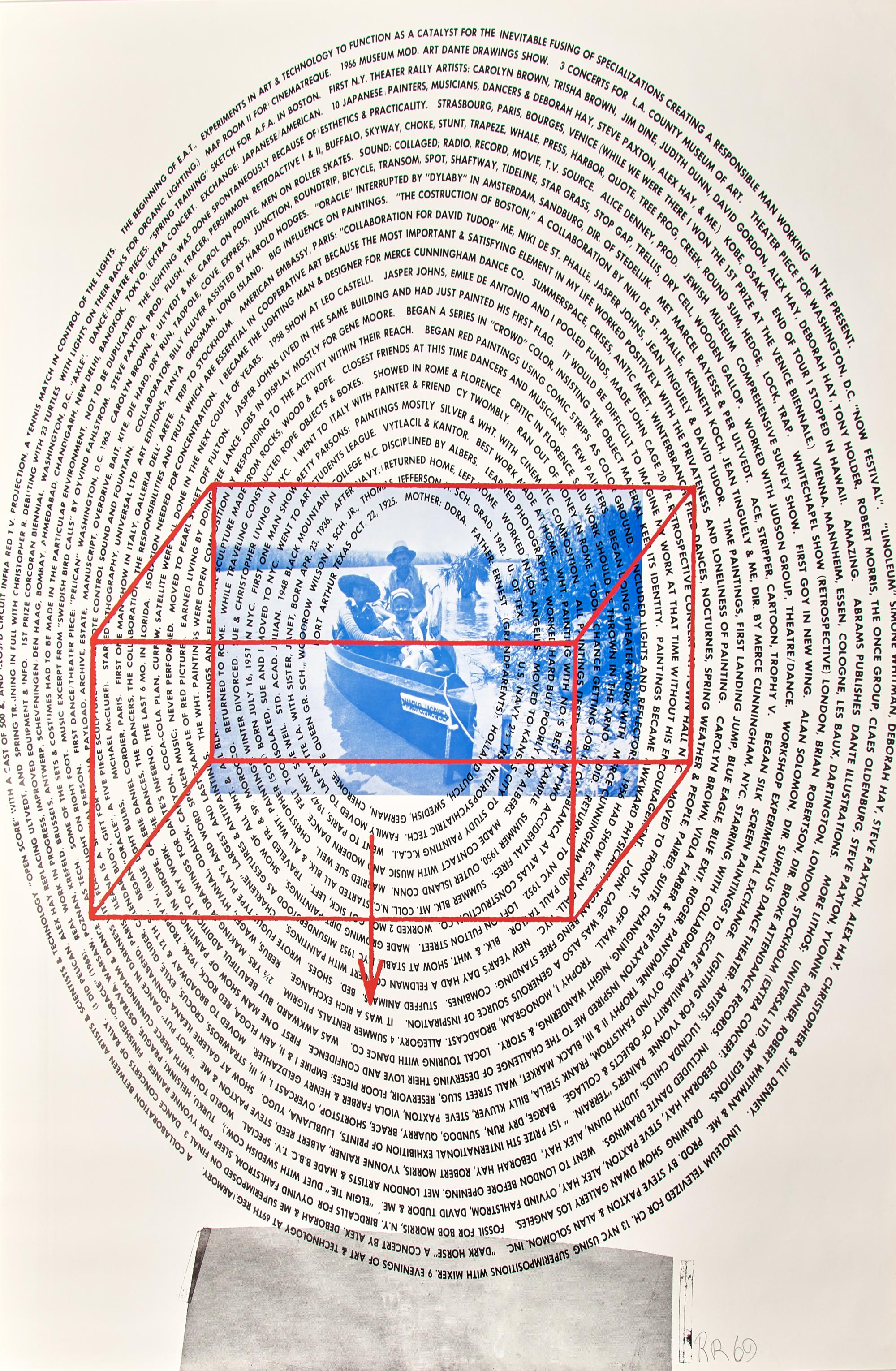 The Rauschenberg Visual Autobiograph (X-Ray, Written Record of Major Events, and Dance) (F. 60), 1969 (three works)