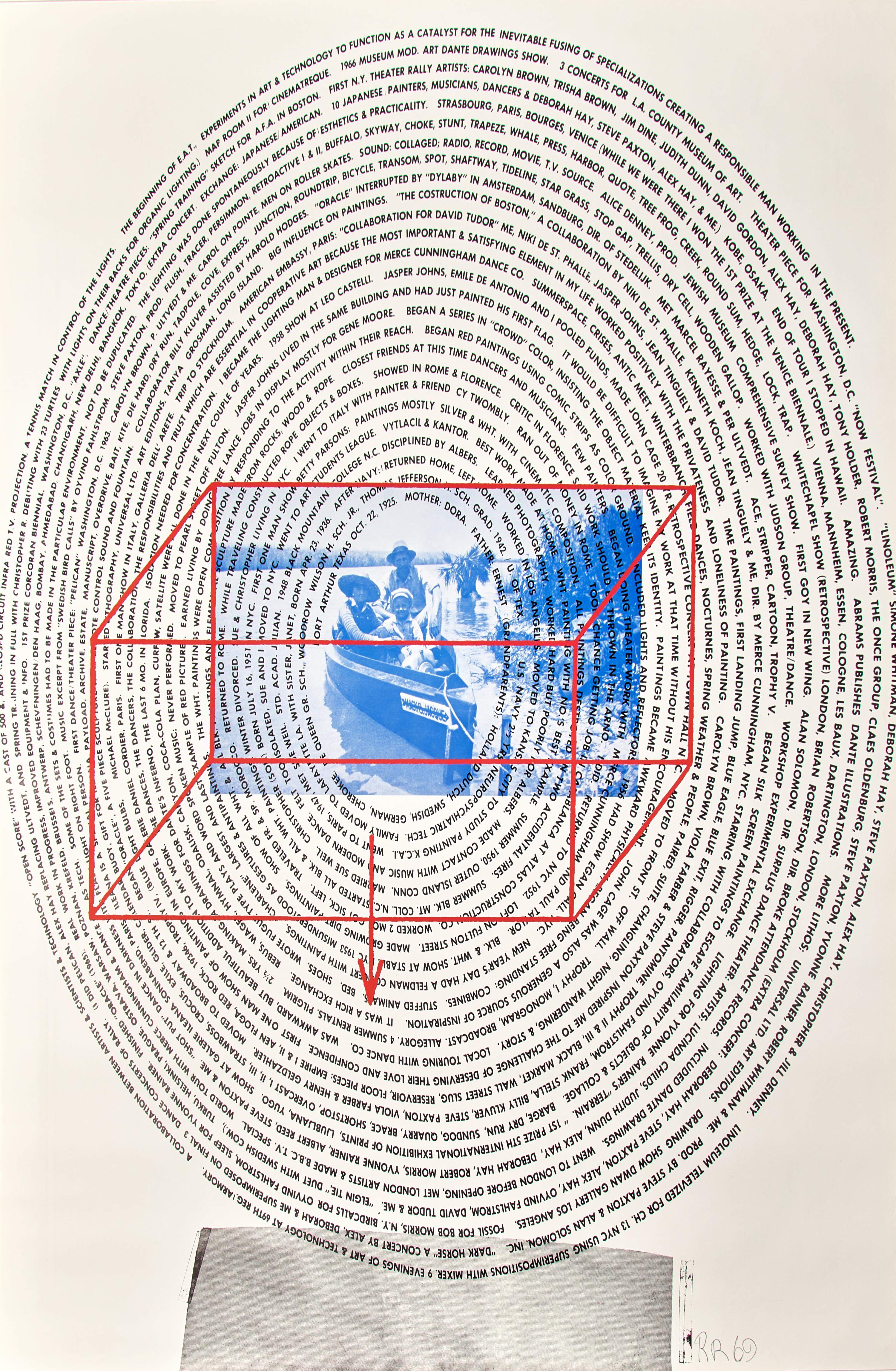 The Rauschenberg Visual Autobiograph (X-Ray, Written Record of Major Events, and Dance) (F. 60), 1969 (three works)