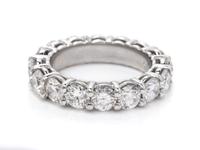 A Platinum and Diamond Eternity Band,